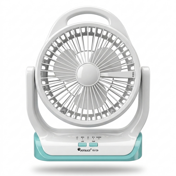 Joykali YG-729 Rechargeable Mini Fan with LED Light –  Emergency Cooling Fan