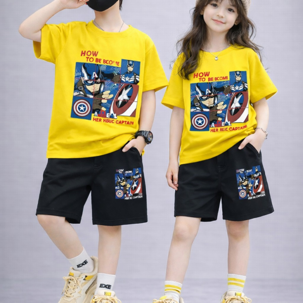 Drop Shoulder Baby TShirt and Pant Set