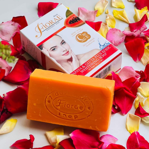 WHITENING SOAP FIORAE PAPAYA & GLUTA PLUS KOJIC ACID 165GM