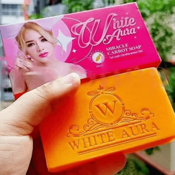 WHITENING SOAP WHITE AURA MIRACLE CARROT 160GM