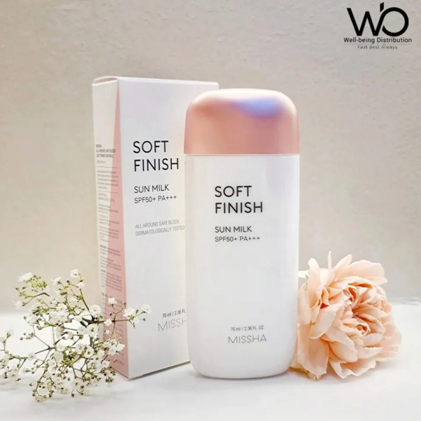 SUNSCREEN MISSHA SOFT FINISH SUN MILK SPF50+++ PA+++