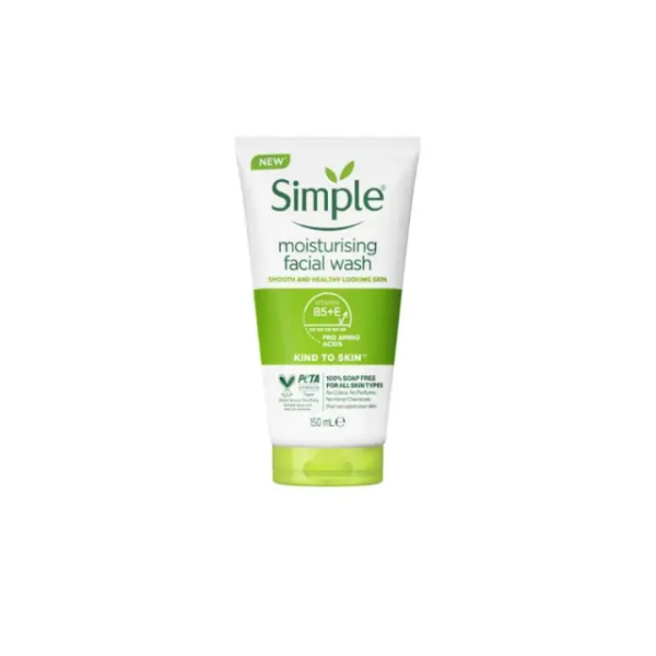 FACE WASH SIMPLE MOISTURISING FACIAL WASH VITAMIN B5+E 150ML