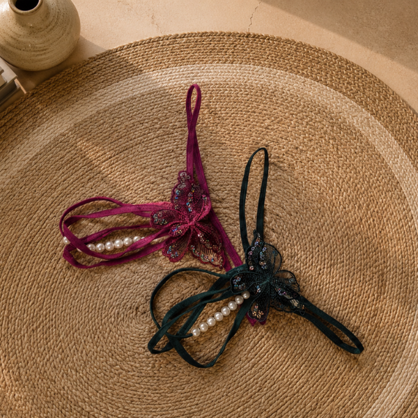 Butterfly Pearl Thong