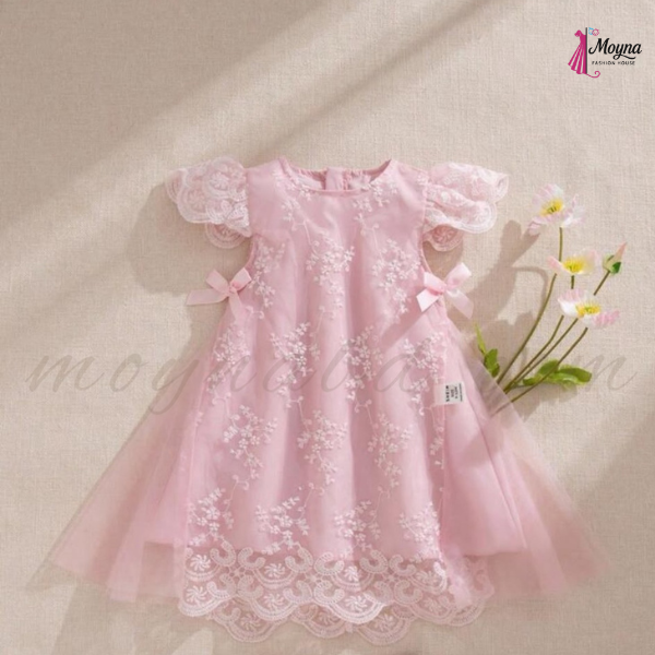 Pink Blossom Lace Dress