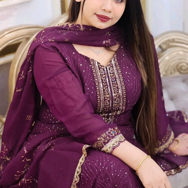 Georgette Embroidered Four-Piece Set