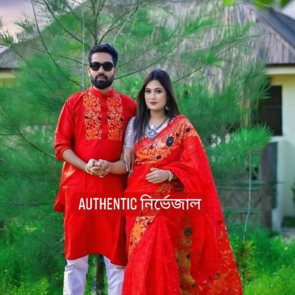 ধুপিয়ান সিল্কের শাড়ি পাঞ্জাবি কাঁপল