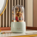 360° Rotating Portable Makeup Brushes Holder (Light Green)