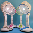 Rechargeable folding Fan With Led Light ( 2 Year warranty )
