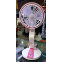Rechargeable folding Fan With Led Light ( 2 Year warranty )