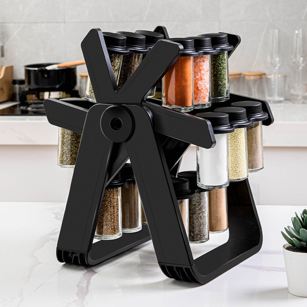 18 Jars Rotating Spice Jars