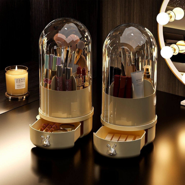 Makeup Brush Holder with Drawer