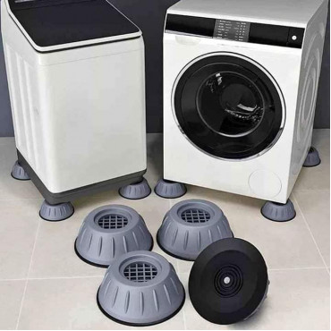 (4 Pcs Set) Anti-Vibration Washing Machine Rubber Pads