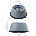 (4 Pcs Set) Anti-Vibration Washing Machine Rubber Pads