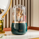 360° Rotating Portable Makeup Brushes Holder (Dark Green)