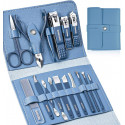 16Pcs Manicure Set Stainless Steel Nail Clippers Kit And Pedicure