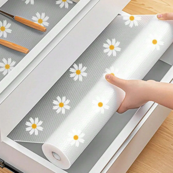 ১ রোল= (প্রস্থ ১১.৮১ ইঞ্চি \ দৈর্ঘ্য ৫৯ ইঞ্চি) Flower Drawer Mat