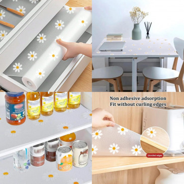 ১ রোল= (প্রস্থ ২৩.৬২ ইঞ্চি \ দৈর্ঘ্য ৫৯ ইঞ্চি) Flower Drawer Mat