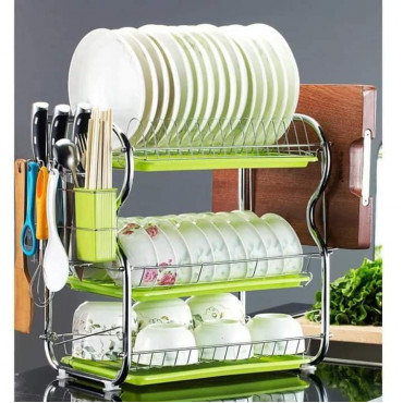 3 Layer Kitchen Dish Rack