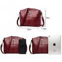3 Layers Luxury Crossbody Bag ( Maroon )