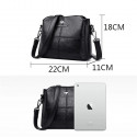 3 Layers Luxury Crossbody Bag ( Black )