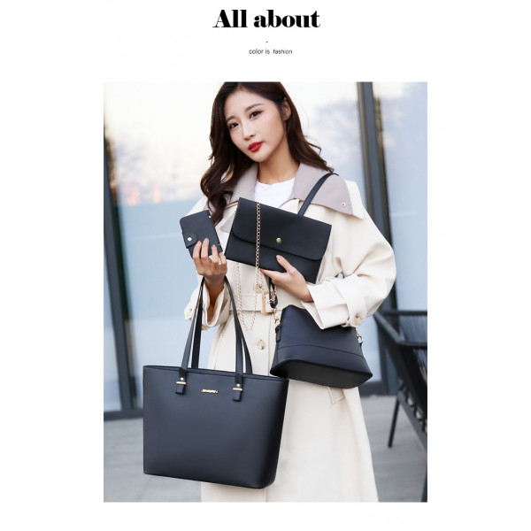 4 Pcs Bag Set ( Black )