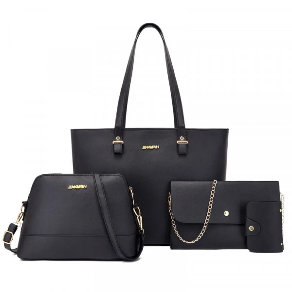 4 Pcs Bag Set ( Black )