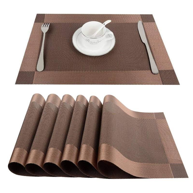 Dining Table Mat ( কফি কালার ৬ পিচের সেট )