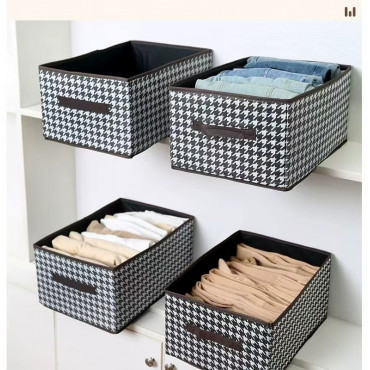 Foldable Cloth Storage Box (4 Pcs)