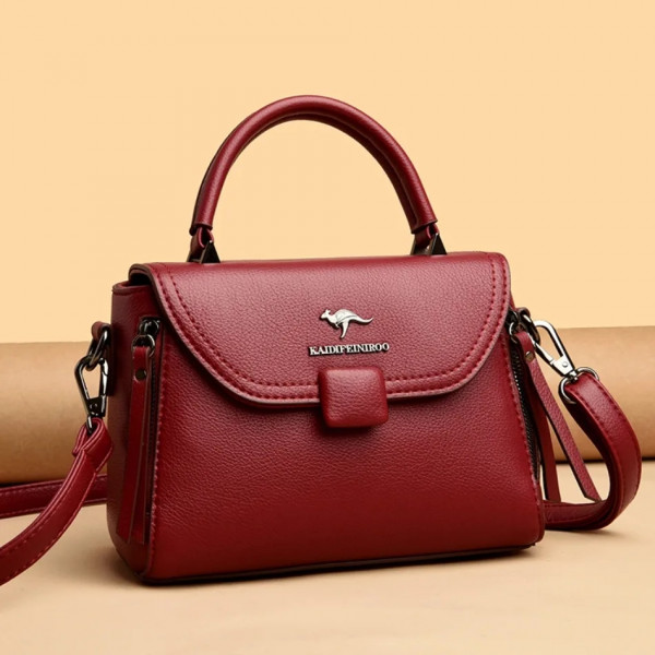 High Quality Handbag Kangaroo (Maroon)