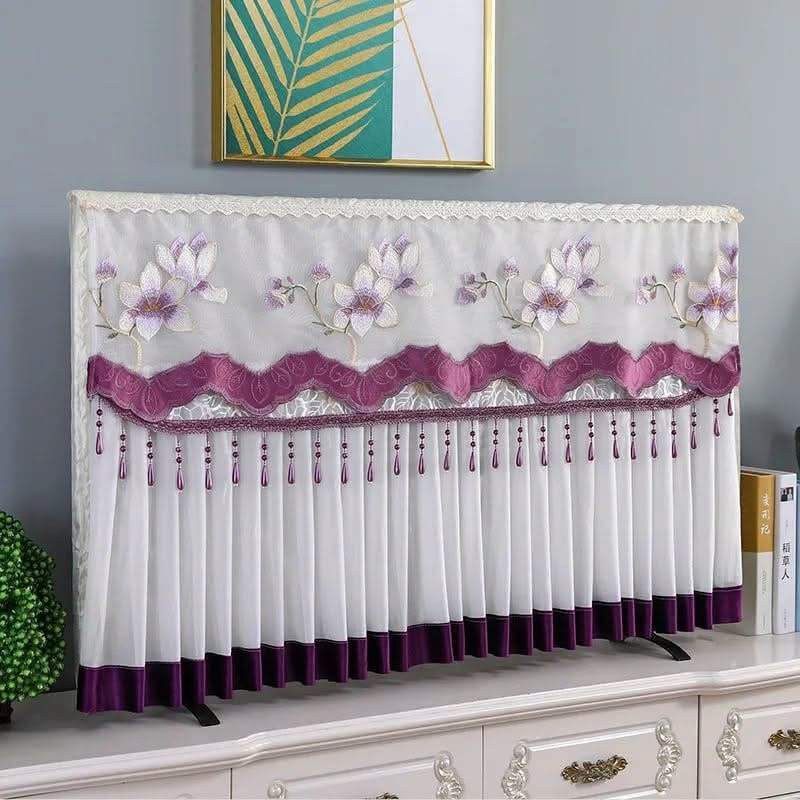 Quality Dust Proof TV Cover (Purple)