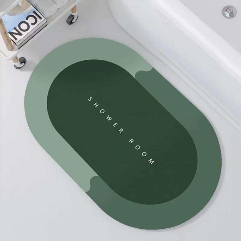 Magic Bathroom Mat Non-Sliper ( Green )