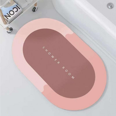 Magic Bathroom Mat Non-Sliper ( Pink )