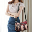 Multi Pocket Crossbody Bag (Maroon)