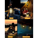 Rechargeable Retro Camping Lamp (Black Color)