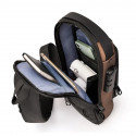 USB charging shoulder bag (brown shape+Wallet )