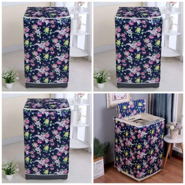Washing Machine Cover (Blue Rose)