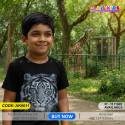Tiger black t-shirt half sleeve-AKHRC2.1