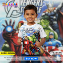 Avengers white t-shirt half sleeve-AKHRC3.4