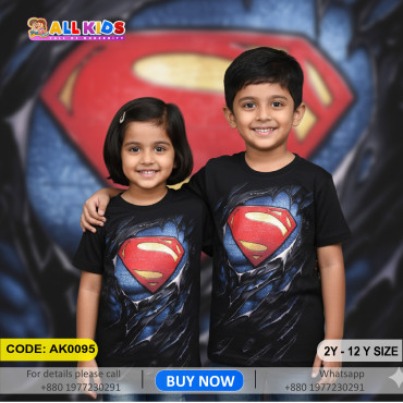 Superman black t-shi...