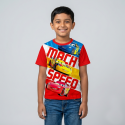 Mach speed red t-shirt half sleeve-AKHRC3.1