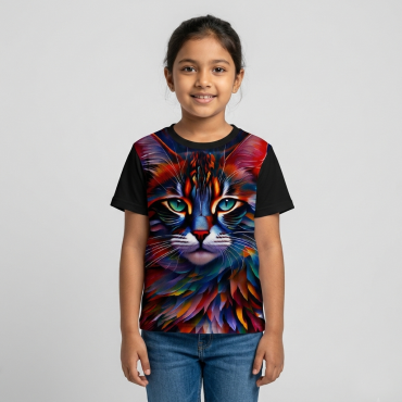 Cat colorful t-shirt...