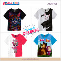 4pcs Half sleeve girls t-shirt combo-AKHRC5