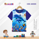 Dolphin blue t-shirt half sleeve-AKHRC2.4