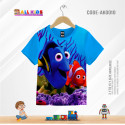 NEMO FISH KIDS 3D T-SHIRT HALF SLEEVE-AK0010