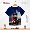 CAPTAIN AMERICA KIDS 3D T-SHIRT HALF SLEEVE-AK0054