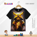 POKEMON BLACK KIDS 3D T-SHIRT HALF SLEEVE-AK0067