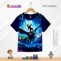 DRAGON KIDS 3D T-SHIRT HALF SLEEVE (SUBLIMATION PRINT)-AK0069