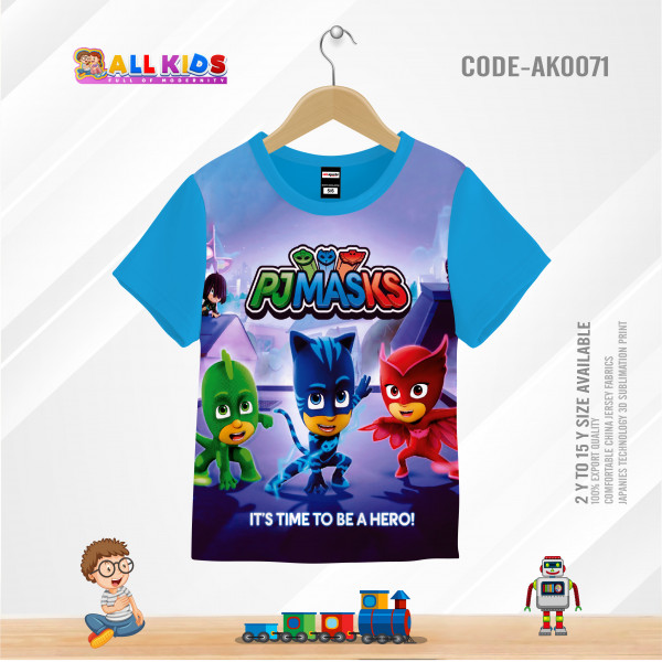 PJ MARS KIDS 3D T-SHIRT HALF SLEEVE (SUBLIMATION PRINT)-AK0071