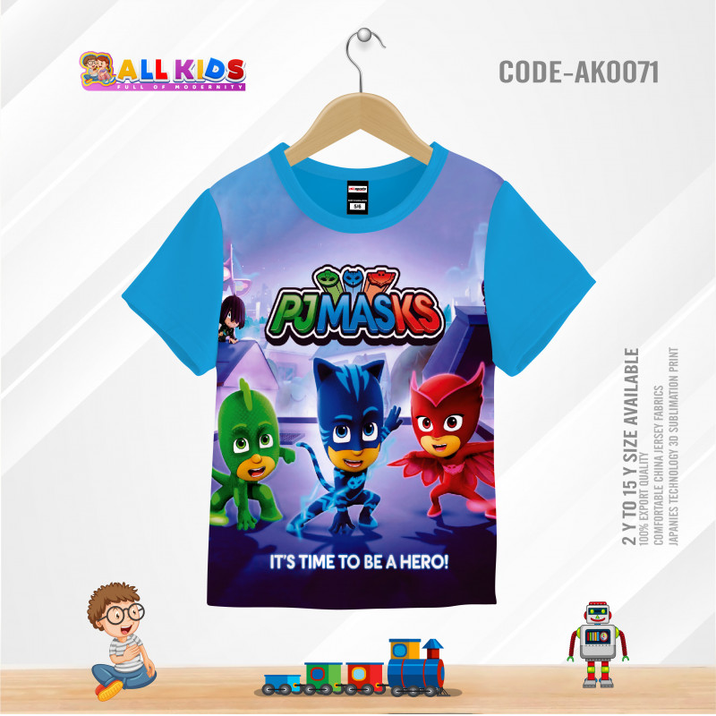 PJ MARS KIDS 3D T-SHIRT HALF SLEEVE (SUBLIMATION PRINT)-AK0071