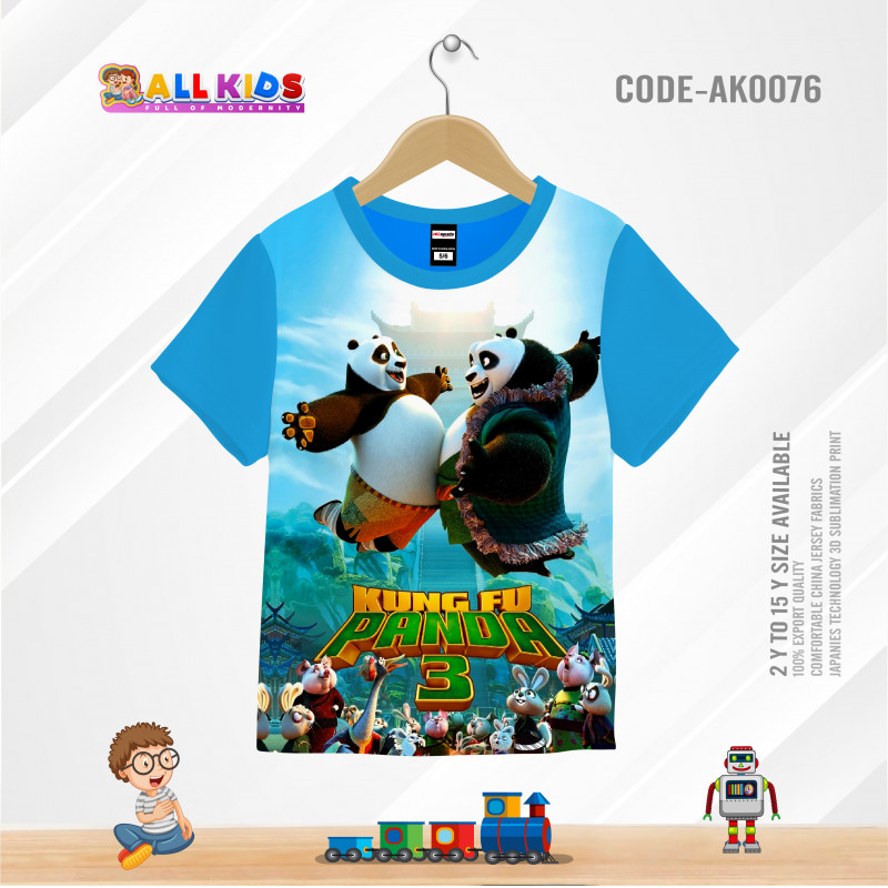Kung fu panda t-shirt half sleeve-AKHRC2.2